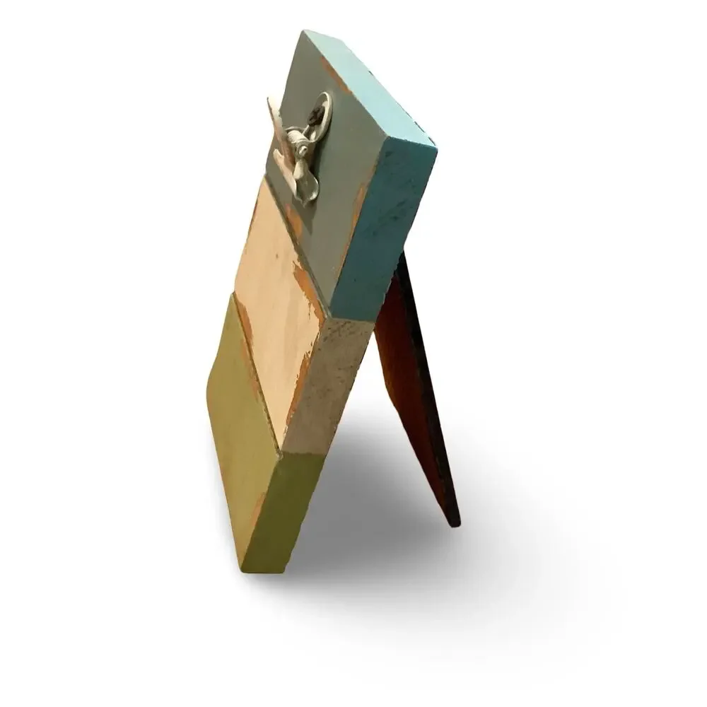 Small Rustic Paneled Wood Clip Frame